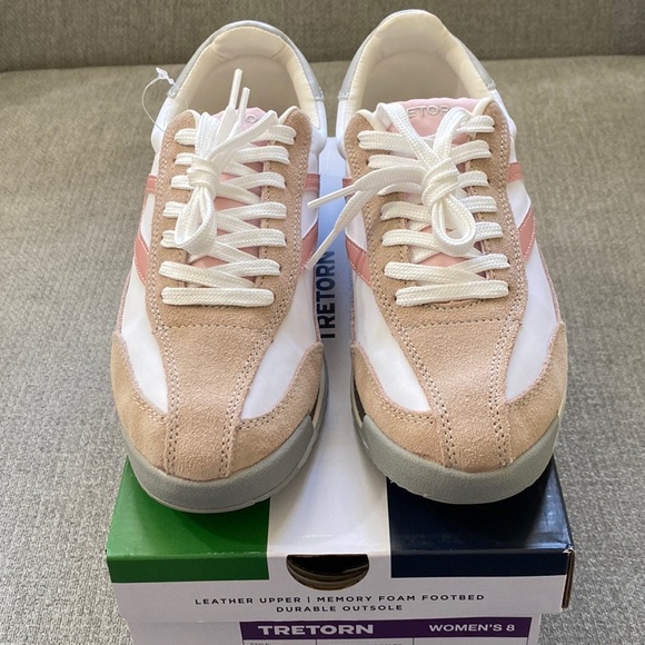 NIB🎀 TRETORN Women's Rawlins Casual Lace-Up Blush Sneakers Size 8 - Picture 4 of 12